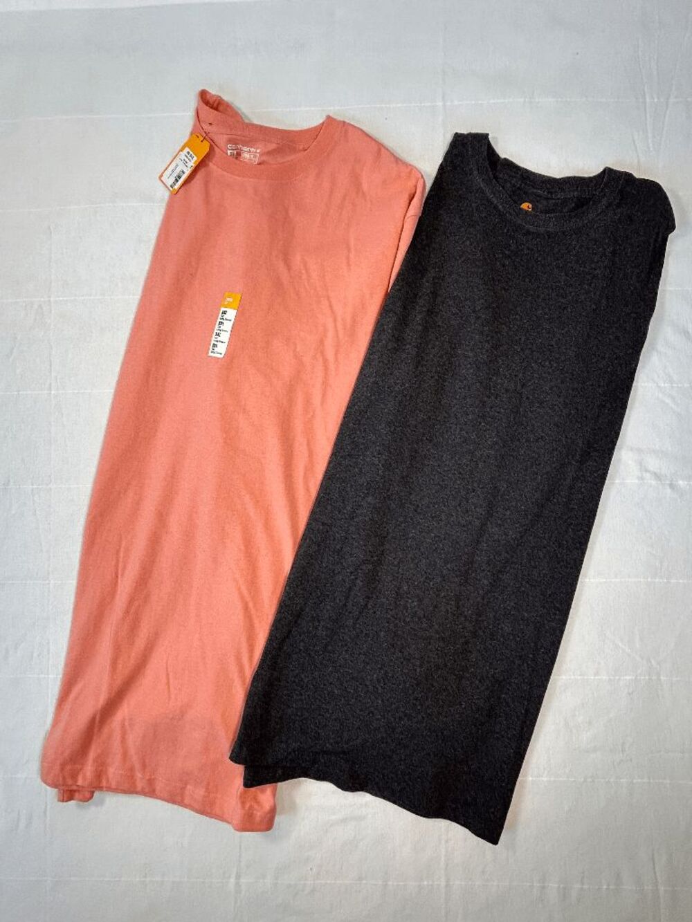 Men's Carhartt Long Sleeve Tee Shirts Size 3XL Tall Lot of Two NWT & Used Gray